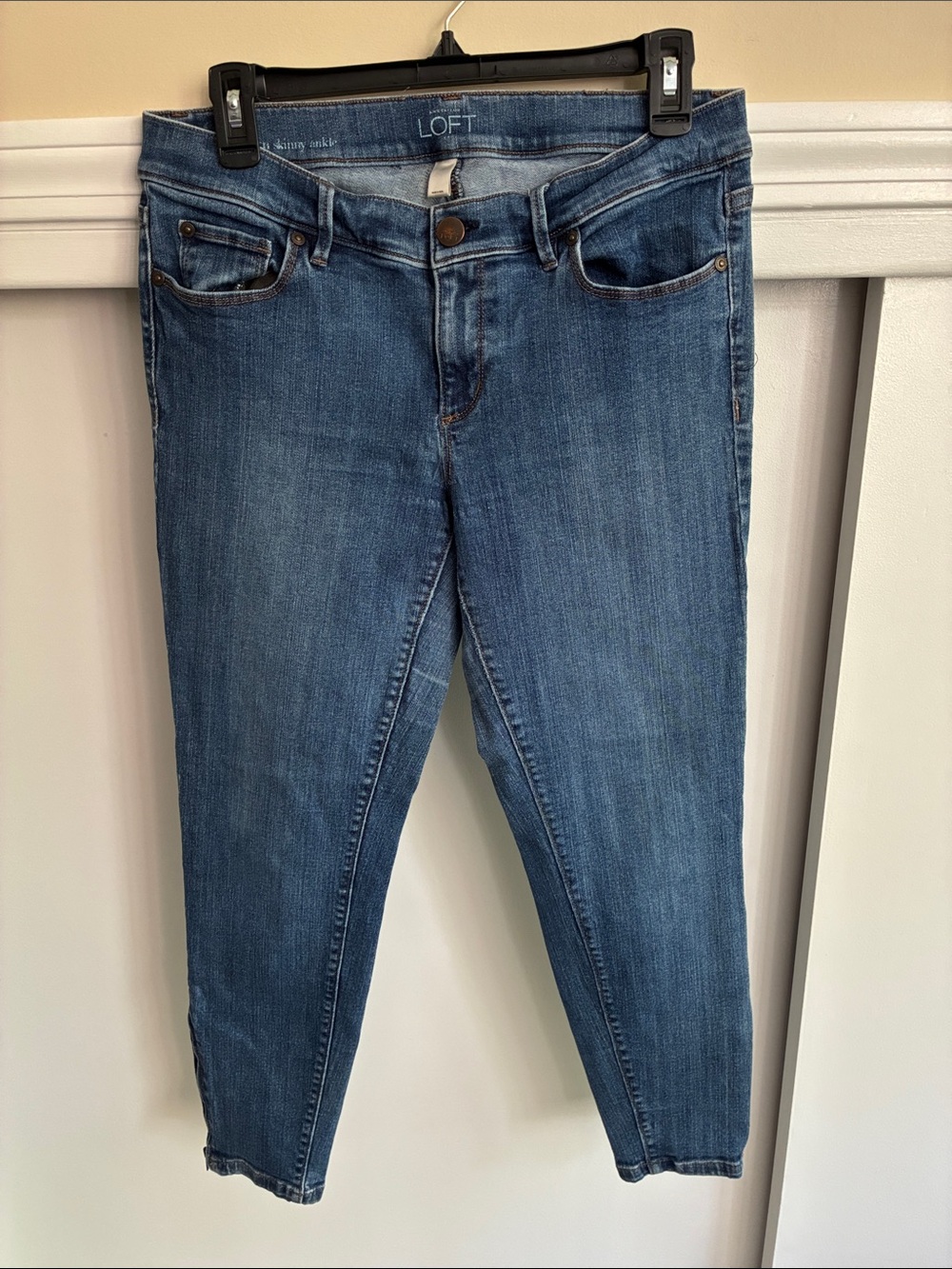 LOFT Slim Ankle Jeans in Medium Blue